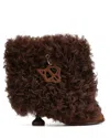 Naked Wolfe Bam Brown Shearling In Brown