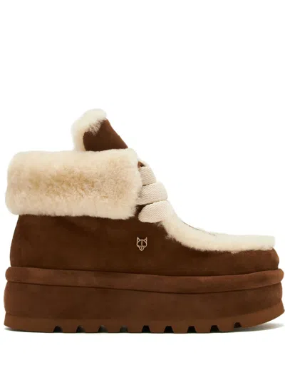 Naked Wolfe Bambi Platform Boot In Tan, Women's At Urban Outfitters