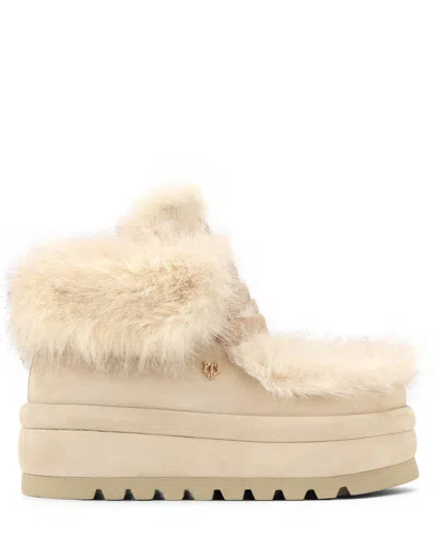 Naked Wolfe Bambi Ice Suede In Ice-faux Fur/suede