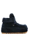 Naked Wolfe Bambi Navy Shearling In Blue