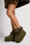 Naked Wolfe Bambi Platform Boot In Dark Olive, Women's At Urban Outfitters