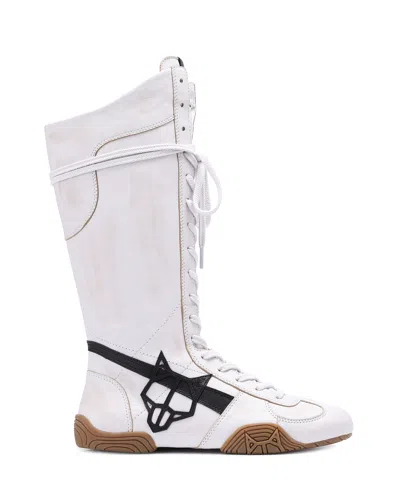 Naked Wolfe Betsy White Alcohol Leather In Multi