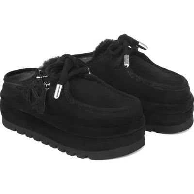 NAKED WOLFE NAKED WOLFE BLIZZARD GENUINE SHEARLING PLATFORM CLOG