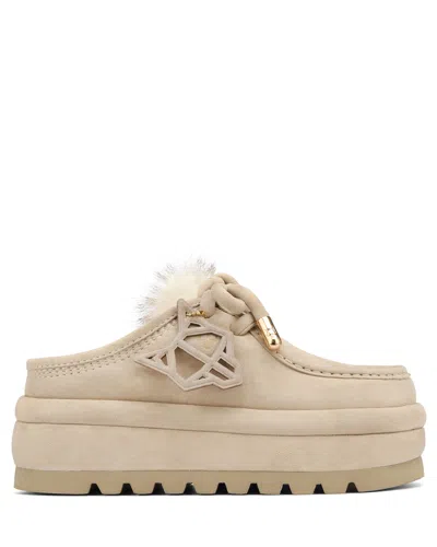 Naked Wolfe Blizzard Platform Slipper In Ice, Women's At Urban Outfitters