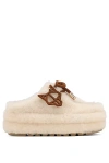 Naked Wolfe Blizzard Sand Shearling In Sand