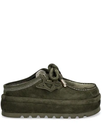 Naked Wolfe Blizzard Slippers In 绿色
