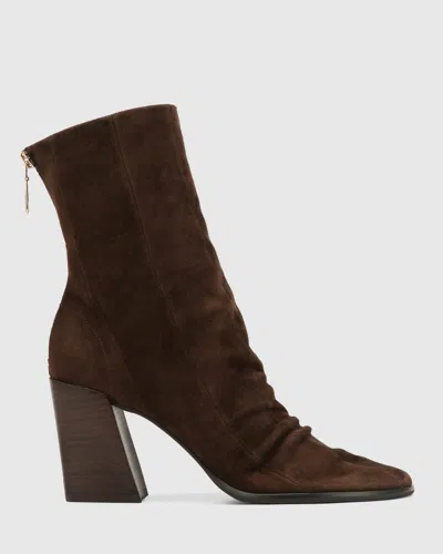 Naked Wolfe Brandy Chocolate Suede In Brown