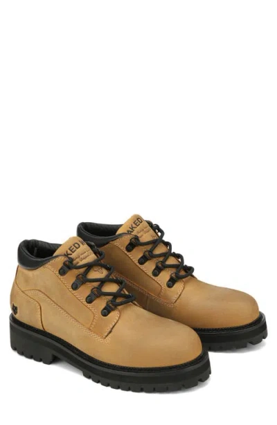 Naked Wolfe Broad Lace-up Boot In Wheat-nubuck