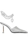 Naked Wolfe Chromed Pumps In 银色