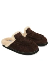 Naked Wolfe Cord Hairy Suede Slipper In Brown