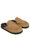 Naked Wolfe Cord Suede Slipper In Brown