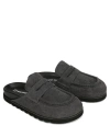 Naked Wolfe Cord Suede Slipper In Gray