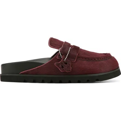 Naked Wolfe Cordless Mule In Burgundy