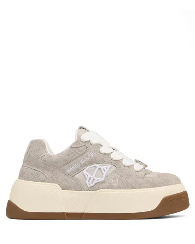 Naked Wolfe Crash Cow Suede Light Grey In Gray