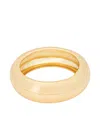 Naked Wolfe Dea Domed Bangle In Gold