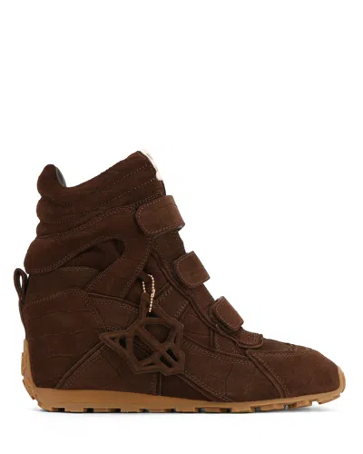 Naked Wolfe Element Brown Croc Suede