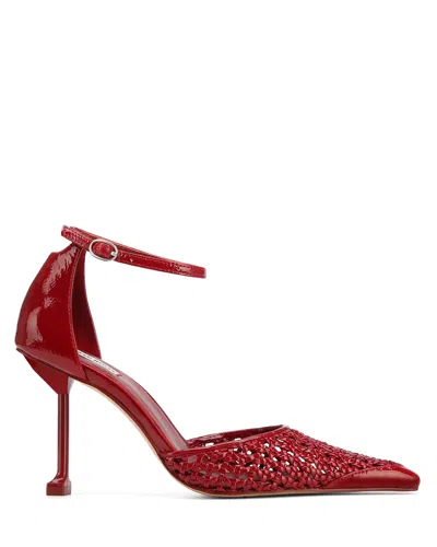 Naked Wolfe Fable Red Crinkle Patent In Pattern
