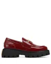 Naked Wolfe Flawed Burgundy Crinkle Patent Leather