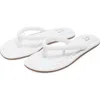Naked Wolfe Grenada Leather Thong Sandals In White