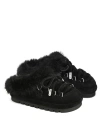 Naked Wolfe Harlow Suede Slipper In Black