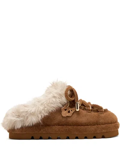 NAKED WOLFE HARLOW SUEDE SLIPPERS