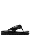 Naked Wolfe Hilary Padded Leather Thong Slides