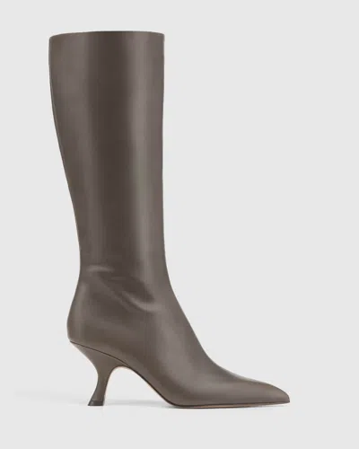 Naked Wolfe Hue Grey Leather In Gray