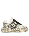 Naked Wolfe Kosa Sneaker In Animal Print
