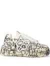 Naked Wolfe Plateau-sneakers Mit Print In White