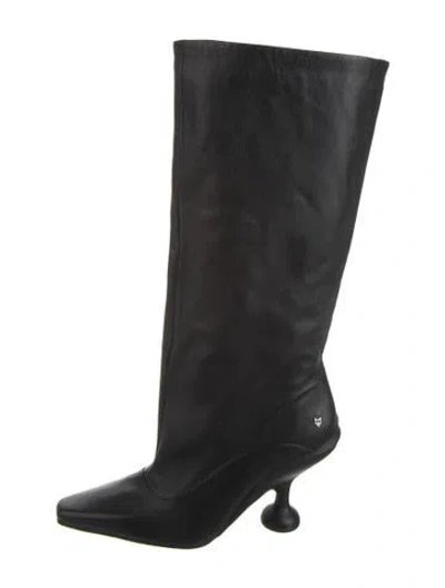 Pre-owned Naked Wolfe Leather Boots In Black