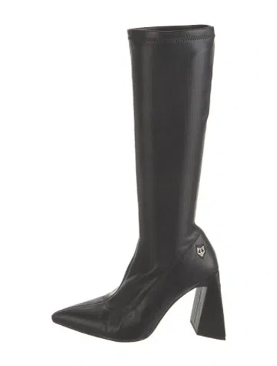 Pre-owned Naked Wolfe Leather Boots In Black