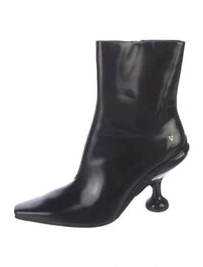 Pre-owned Naked Wolfe Leather Boots In Black