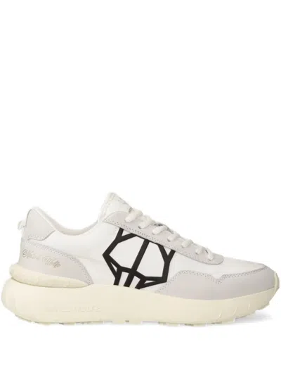Naked Wolfe Panelled Chunky Sneakers In White