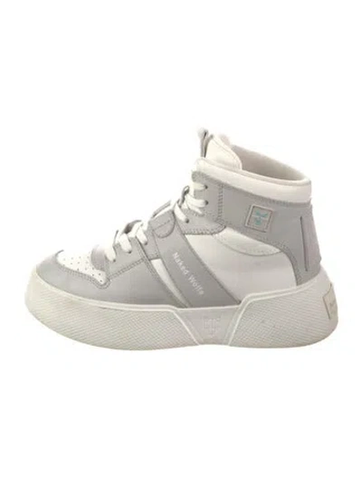 Pre-owned Naked Wolfe Leather Sneakers In White