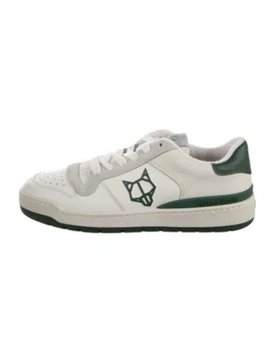 Pre-owned Naked Wolfe Leather Sneakers In White
