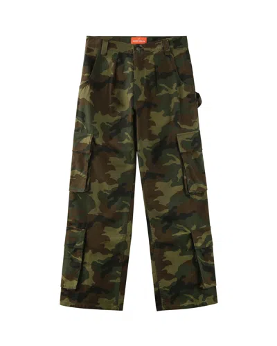 Naked Wolfe Man Baggy Pocket Cargo Pants Camo In Black