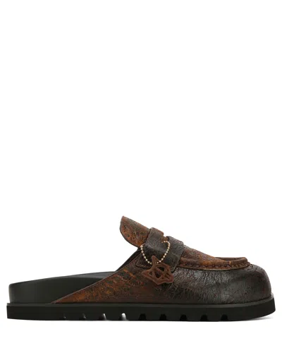 Naked Wolfe Man Cord Brown Distress Leather