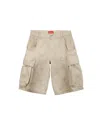 Naked Wolfe Man Denim Cargo Shorts Vintage Natural