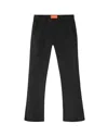 Naked Wolfe Man Flared Trousers Black Wool