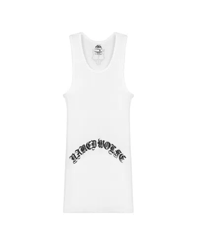 Naked Wolfe Man Gothic Tank White