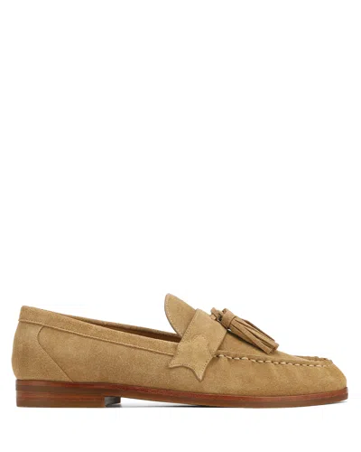 Naked Wolfe Man Lido Tan Cow Suede In Brown