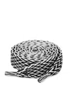 Naked Wolfe Man Slide Laces Zig Zag Black/white