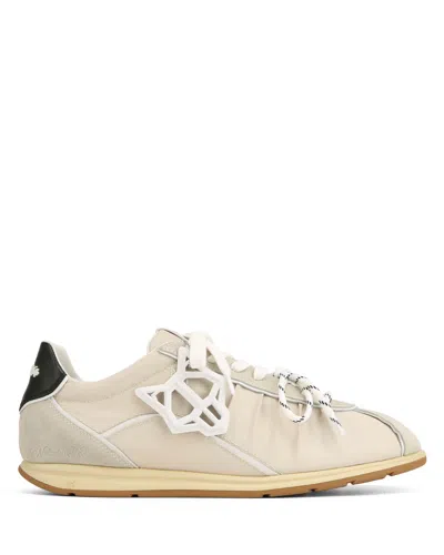 Naked Wolfe Man The Ballet Sneaker Off White Nylon In Neutral