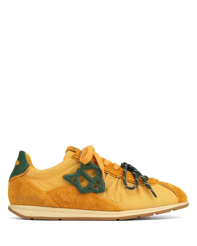 Naked Wolfe Man The Ballet Sneaker Yellow Nylon In Orange