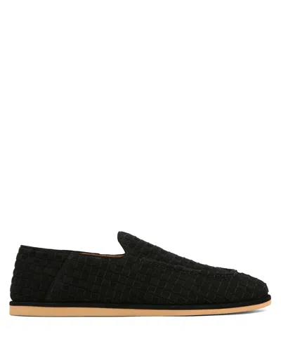 Naked Wolfe Man The Rare Mule Black Woven Suede