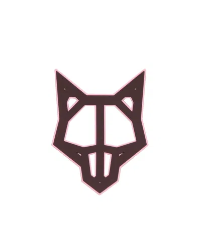 Naked Wolfe Man Wolfe Head Brown/pink In Blue