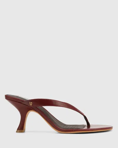 Naked Wolfe Mandy Wine Waxy Leather In Black