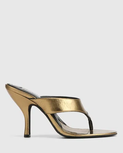 Naked Wolfe Martine Bronze Leather In Gold