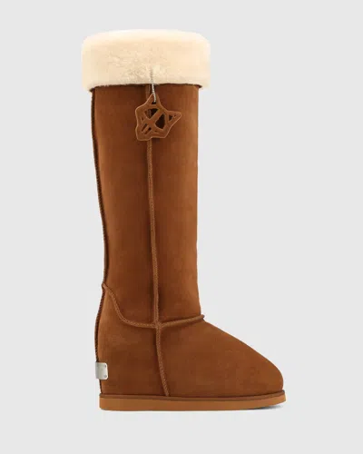 Naked Wolfe Melrose Tan Suede In Brown