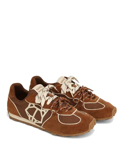 Naked Wolfe Men's Lightning Mesh Sneaker In Brown